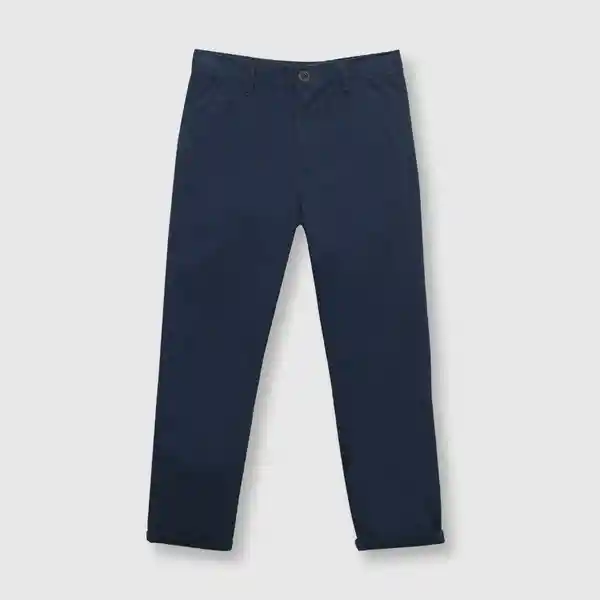 Pantalón de Niño Clásico de Twill Navy Talla 12A Colloky