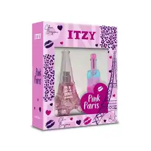 Itzy Set Perfume Pink París Fragancia + Lápiz Multicolor