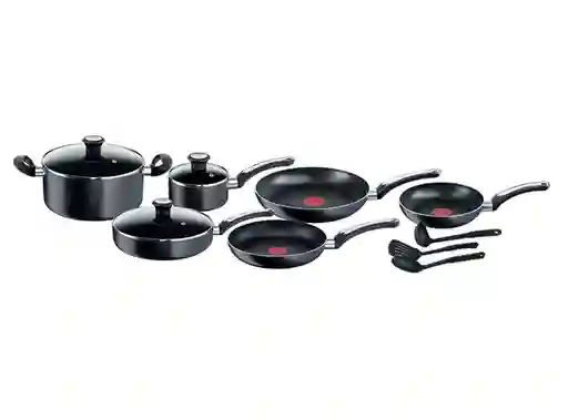 Tefal Batería de Cocina Platinum Black