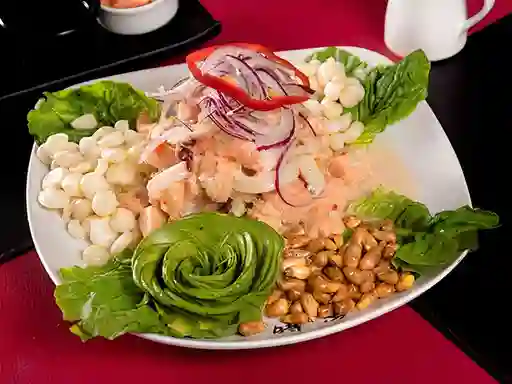 Ceviche de Salmón Mixto