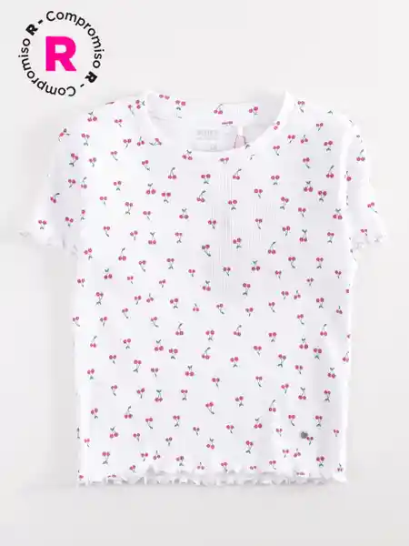 M6T Polera Manga Corta Cropfull Cr Blanco 12 V26