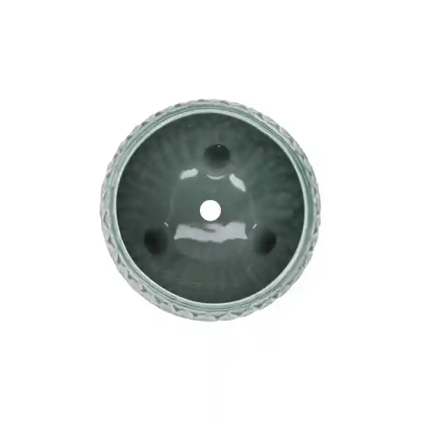 Maceta de Cerámica Con Diseño y Patas 16 cm Casaideas