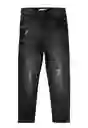 Jean Junior Straight Liberty 344 Niño Negro Talla 12 Años Ficcus