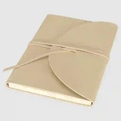 Libreta Tapa 96 Hojas Puntos Beige 14 x 20