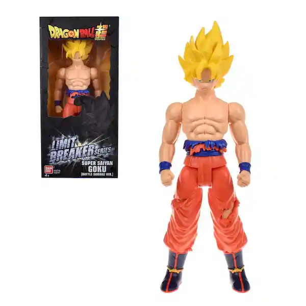 Dragon Ball Z Figura de Acción Super Saiyan Goku Battle Damage