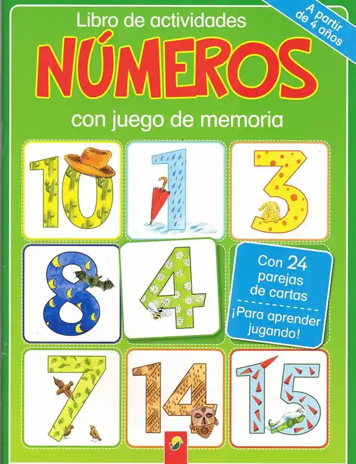 Libro de Actividades Números Con Juego de Memoria - VV. AA