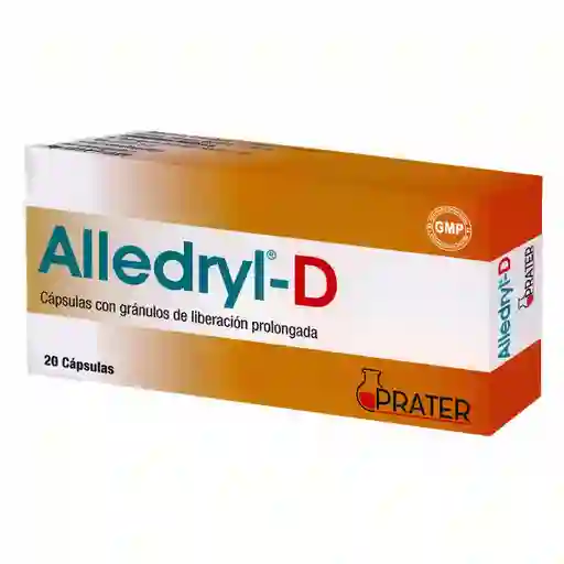 Alledryl-D Capsulas con Granulos de Liberacion Prolongada