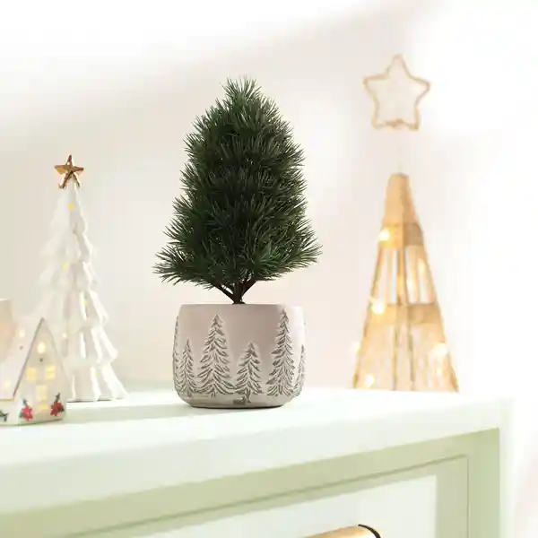 Maceta Con Pino Navideño 135 x 295 cm Casaideas