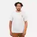 Polera Manga Corta Hombre Xl Mochilera Blanco Atakama Outdoor