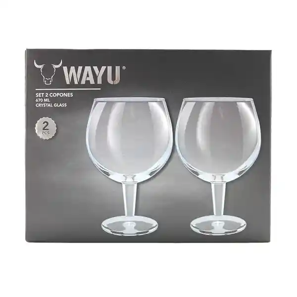 Wayu Set de Copones Cerveceros 650 mL