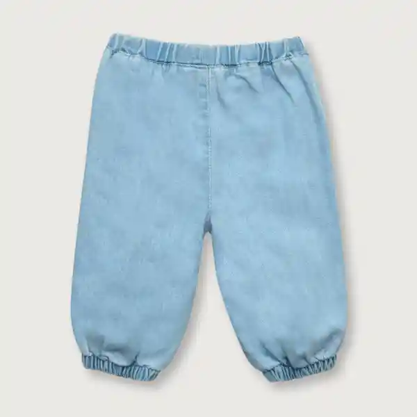 Jean on Bombacho Bebé Niña Celeste Talla 6M Opaline