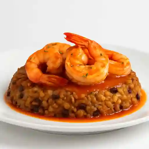 Camarones con Tacu Tacu