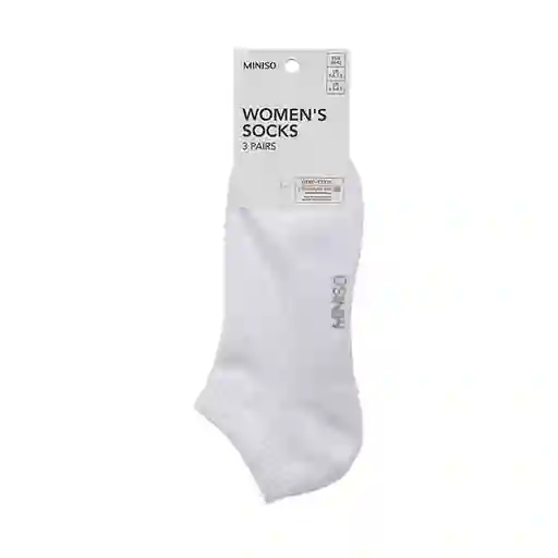 Miniso Calcetines Para Mujer Blancos
