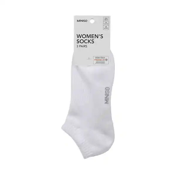 Miniso Calcetines Para Mujer Blancos