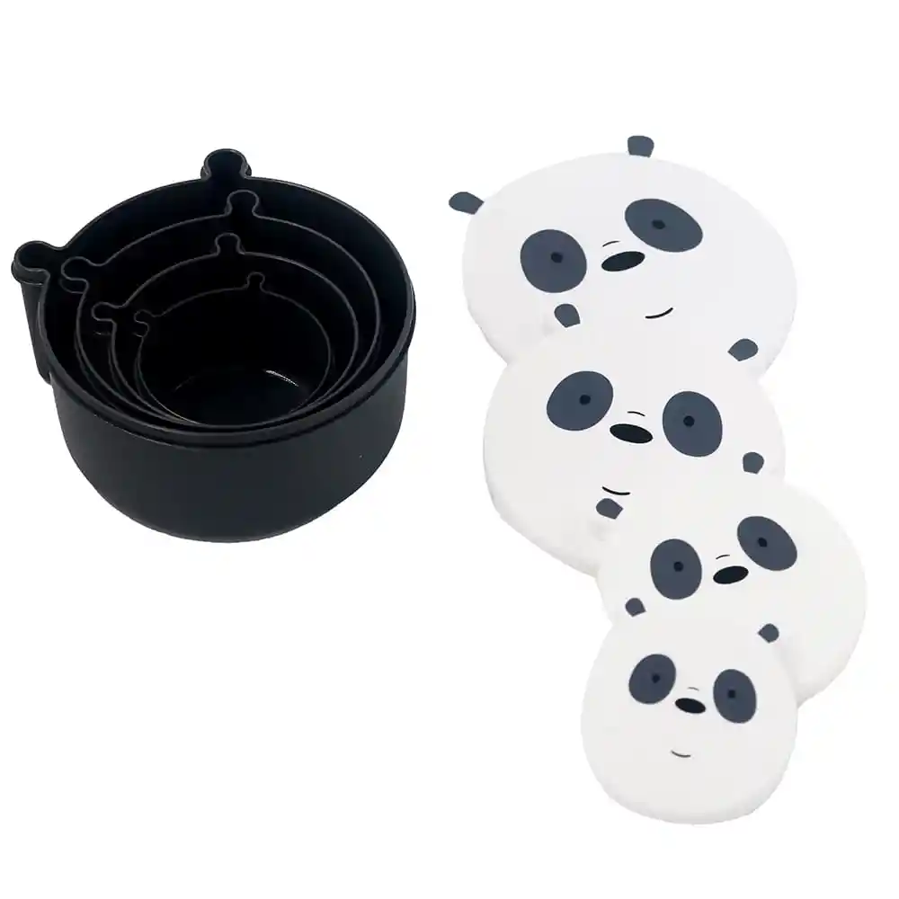 Miniso Set Contenedor de Comida Panda we Bare Bears Panda