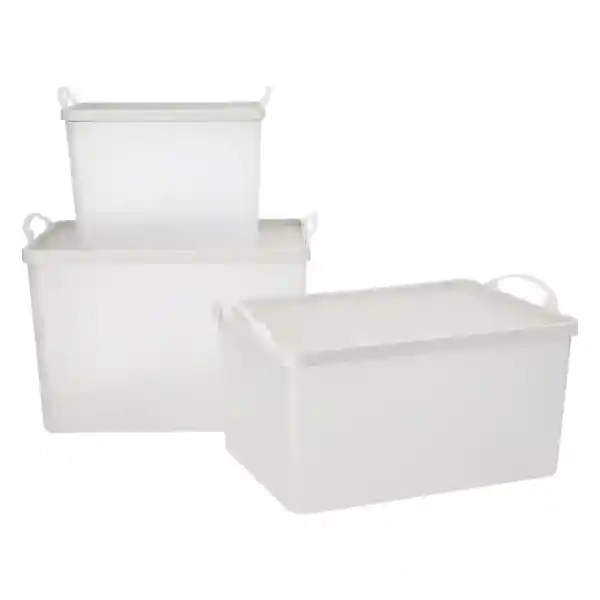 Caja Plástica Con Tapa 12 L