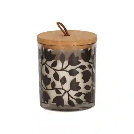 Vela de Vidrio y Tapa de Corcho Vainilla Coco Casaideas