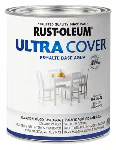 Rust Oleum Esmalte al Agua Ultra Cover Blanco Brillante
