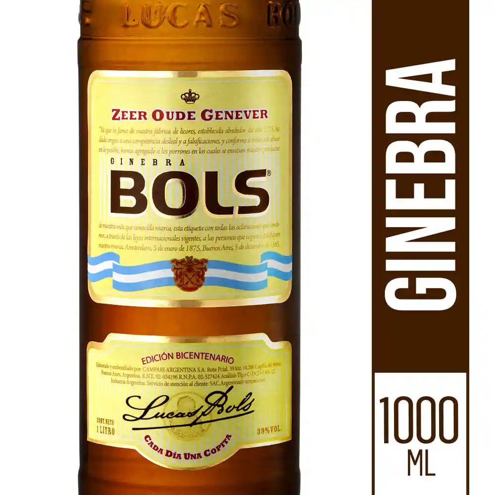 Bols Licor Ginebra 39°