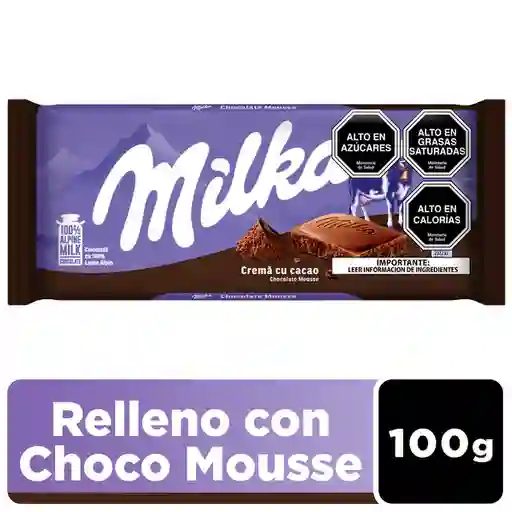 Milka Chocolate de Leche Relleno de Crema de Cacao