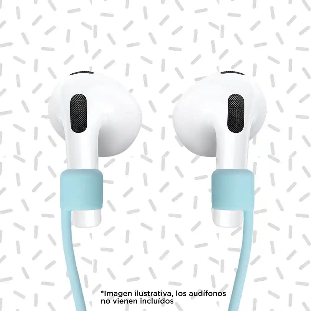 Miniso Kit de Accesorios Para Airpods Estuche Protector Azul