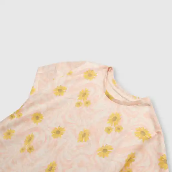 Polera Flores de Niña Rose Talla 2A Colloky