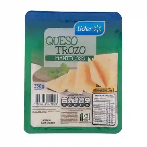 Queso Mantecoso Trozo Líder