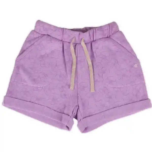Short Franela Niña Lavanda Pillín Talla 10 A