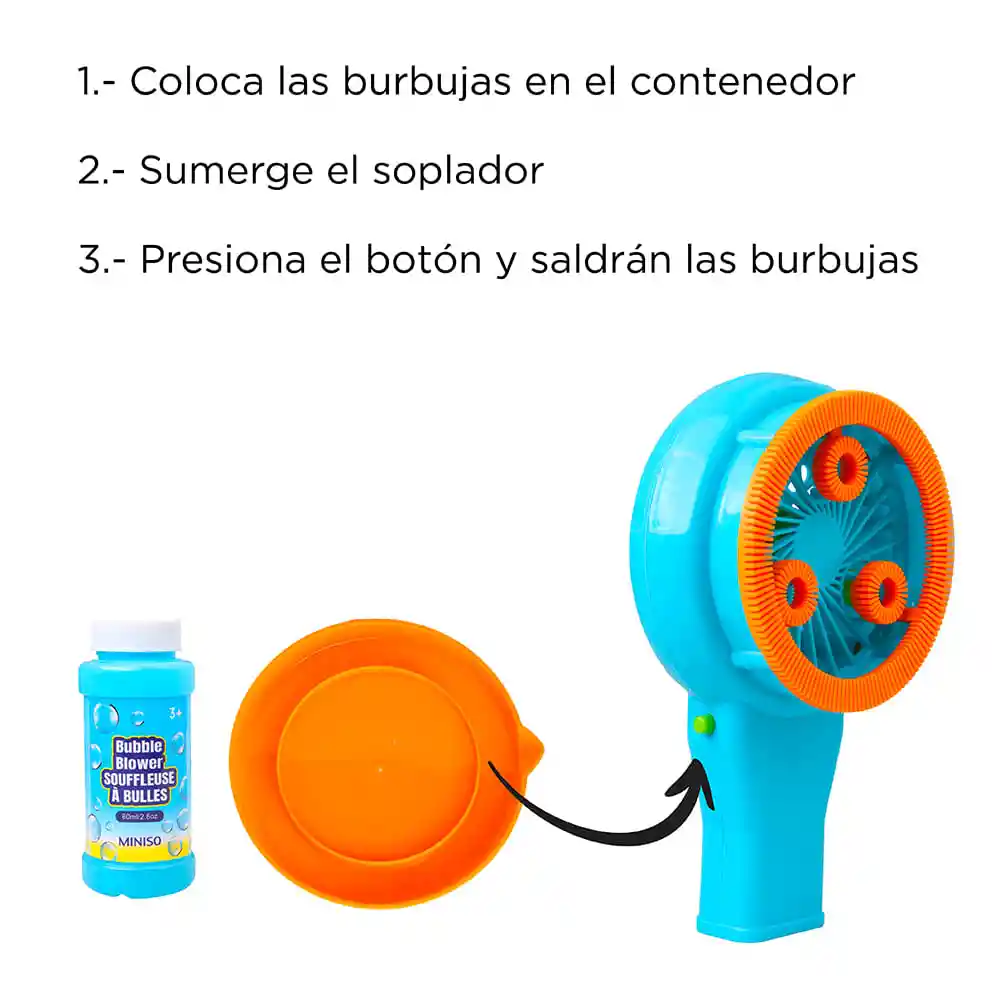 Miniso Maquina de Burbujas Con Agarradera