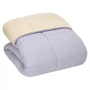 Cobertor de Cordero Liso 230 Hilos Lila 1.5 Plazas