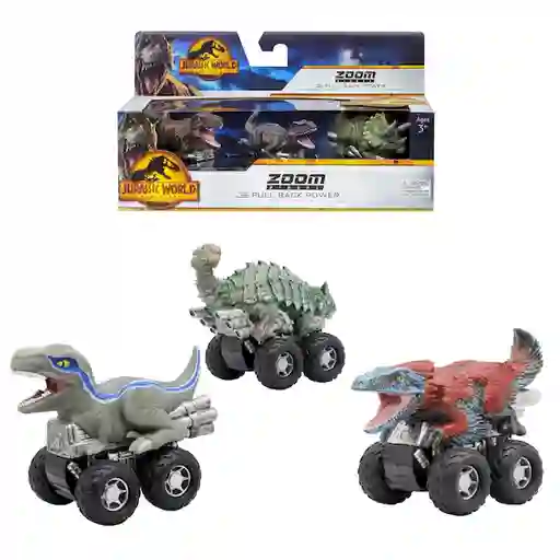 Jurassic World Juguete Dinosaurios Vehículo Pull Back