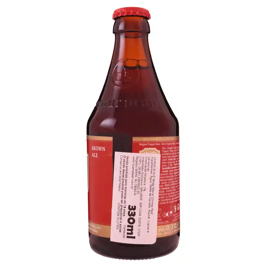 Cerveza Trapense Chimay Roja Botella 330Ml