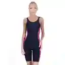 Traje de Baño Deportivo Pierna Larga Fucsia Talla M Samia