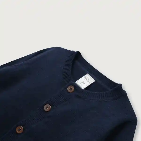Chaleco Esencial de Bebé Niño Navy Talla 3M Opaline