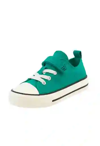 Zapatillas Urbana Day to Day Velcro Elástico Niño Verde 34 955