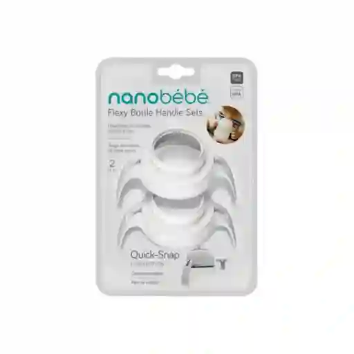 Nanobebe Pack Asas Mamadera Blanco - FUS1094210