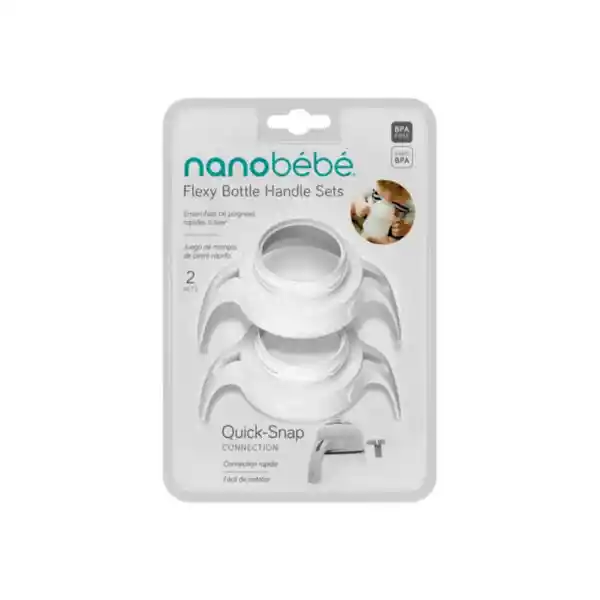 Nanobebe Pack Asas Mamadera Blanco - FUS1094210