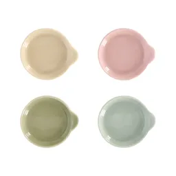 Set de Platitos de Porcelana Para Té