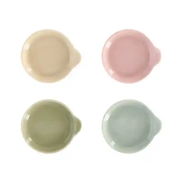 Set de Platitos de Porcelana Para Té