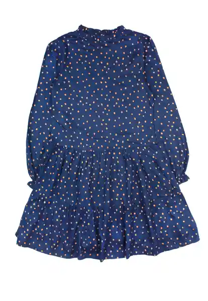 Vestido Junior Liberty 386 Niña Azul Talla 12 Años Ficcus