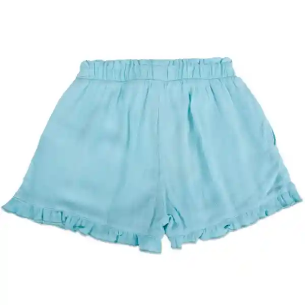 Short Niña Turquesa Pillín Talla 8 A