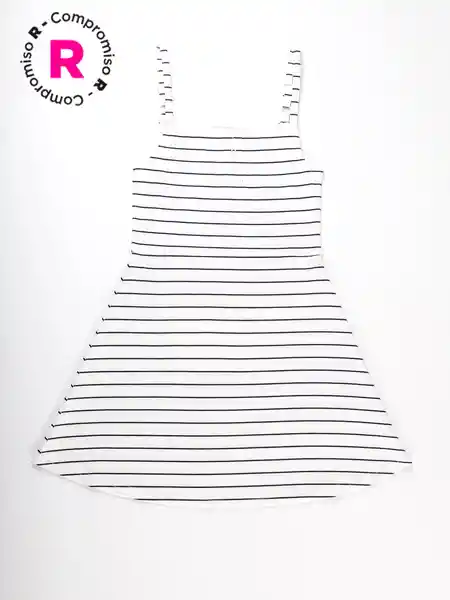 M6T Vestido Ct Rayas Cr Crudo 16 V26