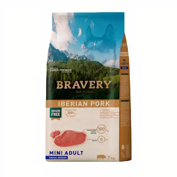 Bravery Alimento Para Perro Cerdo Raza Adulto Pequeña 2 Kg