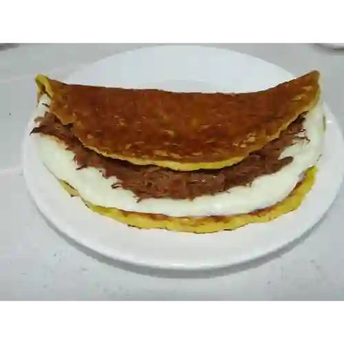Cachapa Mechada y Queso