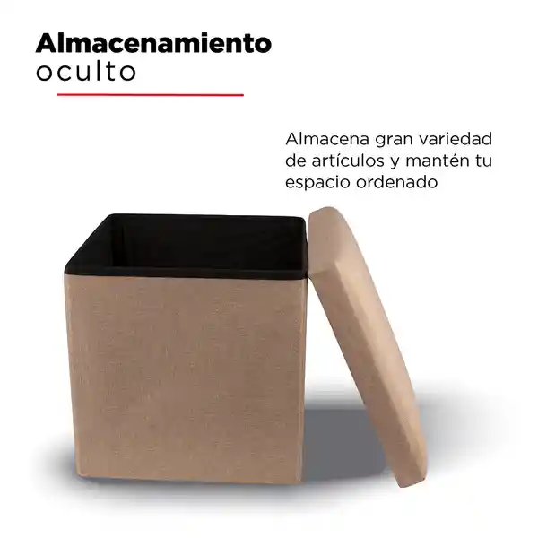 Miniso Taburete de Almacenamiento Cuadrado