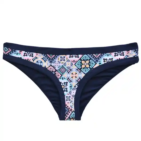 Bikini Calzón Clásico Estampado Azul Talla S Samia