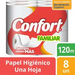 Confort Papel Higiénico Familiar Siempre Mas