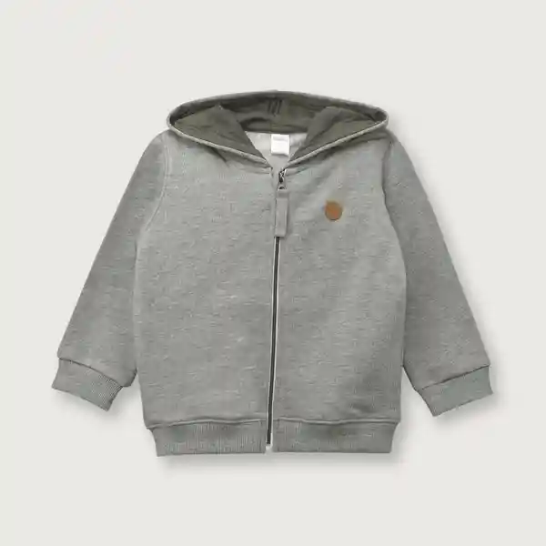 Polerón de Niño Esencial Gris Talla 6M Opaline