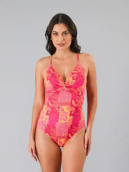 Flores Traje Baño Fucsia XL 26V33905