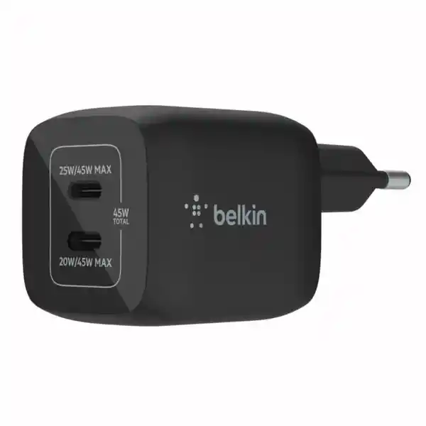 Belkin Cargador 45W 2X Usb-C Negro